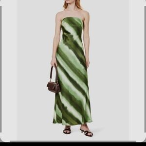 Green Tie-Dye Maxi Skirt Size XS